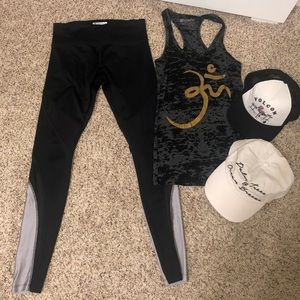 Bundle of athletic clothes